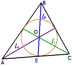 Circunferencia inscrita en un triángulo